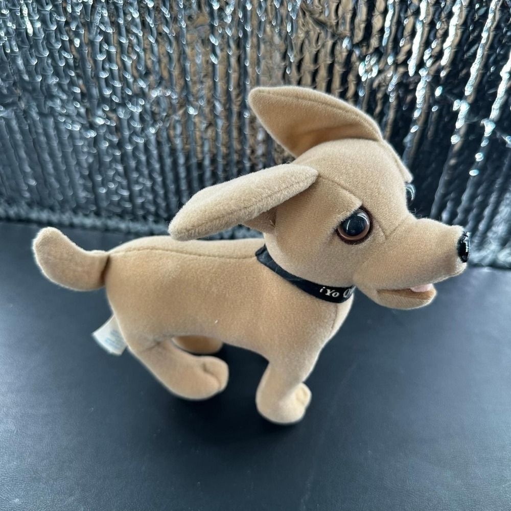 Taco Bell Chihuahua Plush Toy 6in Tan Vintage 90s Mascot Yo Quiero Taco Bell